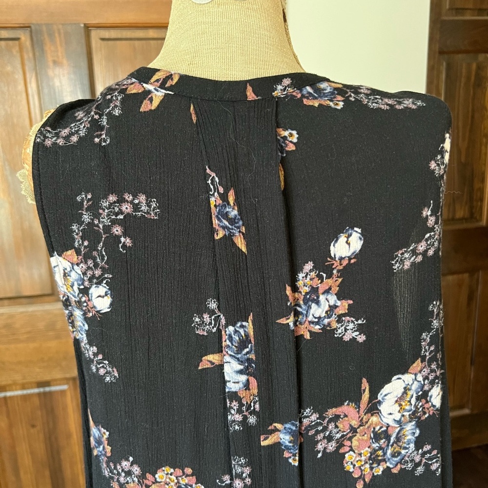 Free People Tunic - Black Floral - XS - Picture 4 of 6